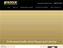 Tablet Screenshot of metaldesignsllc.com